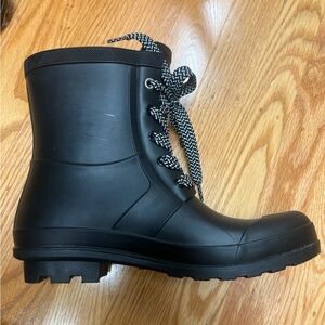 Tommy Hilfiger Black Winter Rain Boots